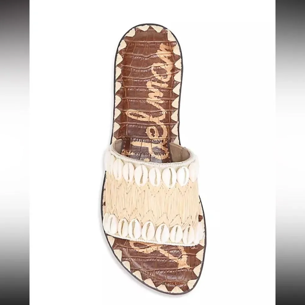 Sam Edelman Gale Shell-Embellished Slides - Picture 8 of 12